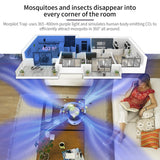 Bug Zapper Indoor, Morpilot Mosquito Trap for Gnat Fruit Flies with UV Light, Rechargeable Mosquito Killer Lamp Built-in Mosquito Attractant, Silent Fan and Sticky Glue Boards White