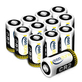 12Pcs CR2  Compatible CR15H270 3V CR2 850mAh Lithium Batteries