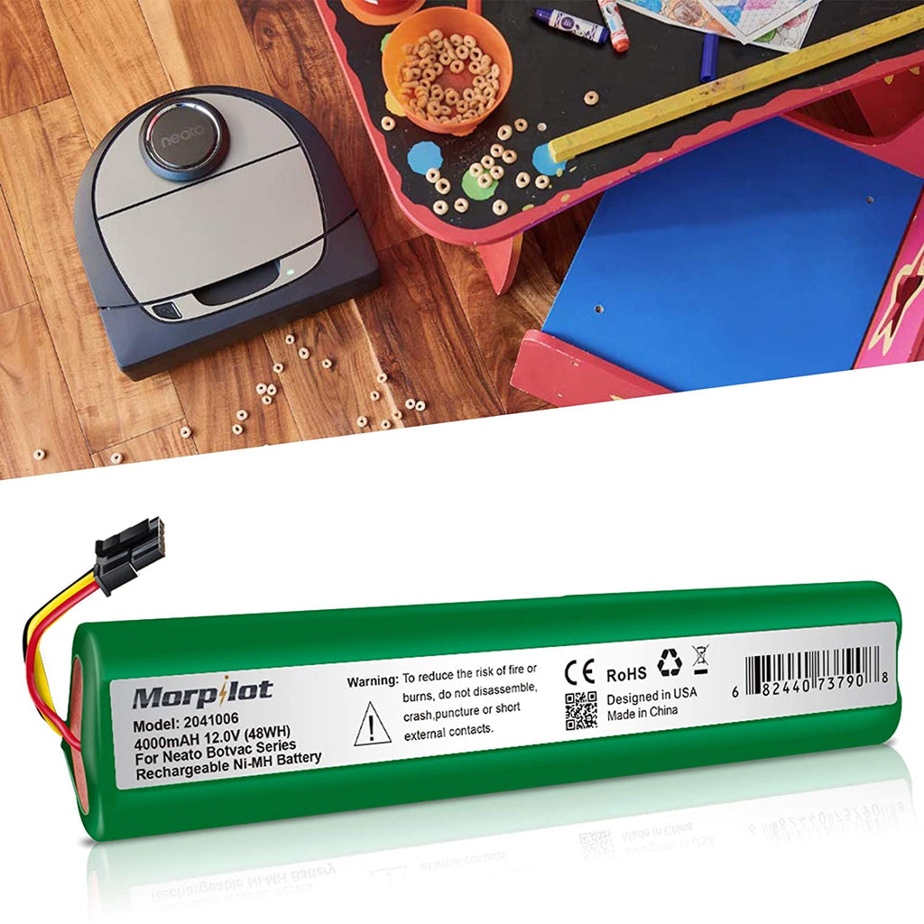 4000mAh 12V NiMh Replacement Battery for Neato Botvac Series 70e, 75, 80, 85 and Botvac D Series D75, D80, D85 (Not Compatible with Neato D3 D5 D4 D7)