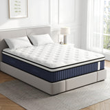 10" Twin Mattress, Gel Infused Memory Foam and Spring Hybrid Mattress in a Box, Medium Firm