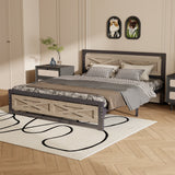 queen farmhouse bed frame