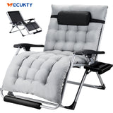 Zero Gravity Chair ,Oversized XXL Ergonomic Patio Recliner Folding Reclining Chair for Indoor and Outdoor,Gray