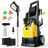 VECUKTY Electric Pressure Washer,4000 PSI Max 2.8 GPM Power Washer with 35FT Cord,20FT Hose,5 Quick Nozzles,Foam Cannon for Car Garden Patio