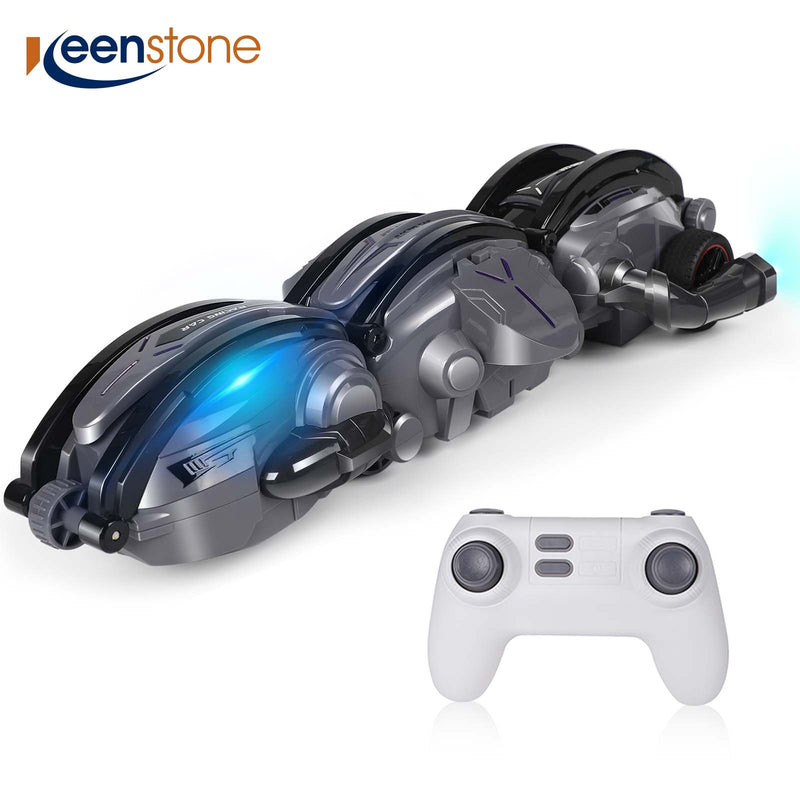 Remote Control Snake Car，RC Stunt Snake 360° Roll Toys，Birthday Graduation for Boys Gifts Outdoor RC Fall Toys for 5+ Teen Boys, Green