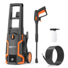Keenstone 3600 PSI Electric Pressure Washer , Max 2 GPM 220V with Adjustable Nozzle 0-120°,Foam Cannon for Cleaning Cars Patios Driveways Fences Pools