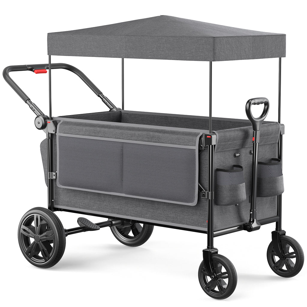 uppababy cruz stroller red SACVON All-Terrain Stroller Wagon for Toddlers with Canopy, Parent Org – Keenstone.com