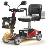 SACVON Upgrade 4 Wheel Mobility Scooter for Seniors, Foldable Powered Mobile Wheelchair for Adult 330lbs