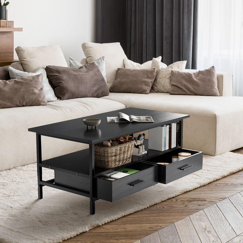 basic coffee table black
