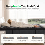 BEHOST 10 Inch King Mattress Hybrid Mattress Fiberglass-Free and CertiPUR-US Certified, SE004 Spine Support