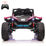 24V Electric Kids Ride on UTV with Parent Remote Control, 10Ah Battery Powered, Spring Suspension for Boys, Pink