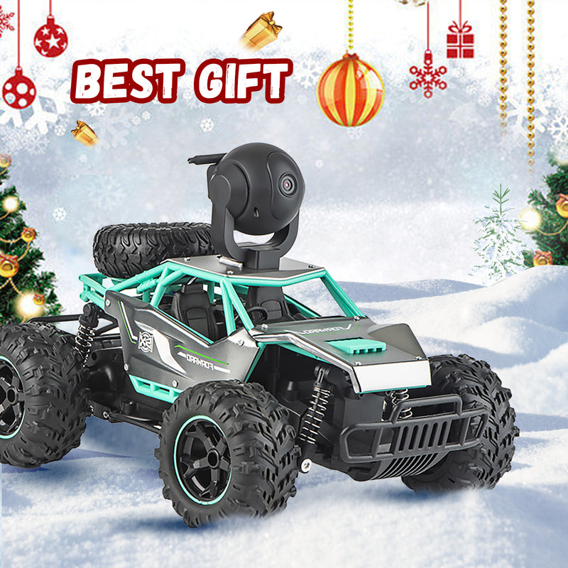 RC Car with 5G HD 1080P FPV Camera, 2.4Ghz Remote Control Car, 1:16 Scale High Speed Electric Carrier Vehicle Monster Trucks for Kids Adults,Green