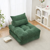 BEHOST 86" Large Futon Sofa Bed for Adults, 3-in-1 Convertible Folding Chair Bed Sleeper Chair, Green