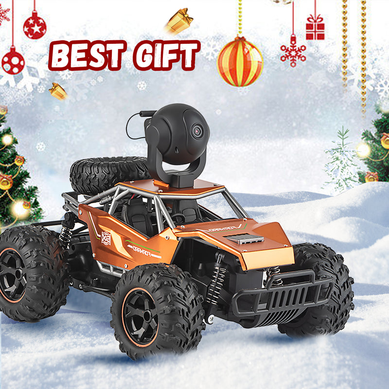 RC Car with 5G HD 1080P FPV Camera, 2.4Ghz Remote Control Car, 1:16 Scale High Speed Electric Carrier Vehicle Monster Trucks for Kids Adults,Orange