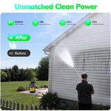VECUKTY Electric Pressure Washer,4000 PSI Max 2.8 GPM Power Washer with 35FT Cord,20FT Hose,5 Quick Nozzles,Foam Cannon for Car Garden Patio