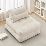 BEHOST 86" Large Futon Sofa Bed for Adults, 3-in-1 Convertible Folding Chair Bed Sleeper Chair, Beige