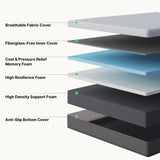 Behost 10 Inch Queen Mattress in a Box for Sleep, CertiPUR-USMemory Foam & Pocket Spings Medium Firm Hybrid Bed Mattress