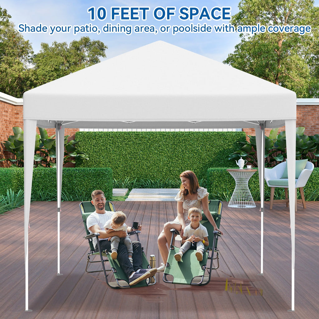VECUKTY 10 x 10ft Pop up Canopy Tent with Sidewalls, Wheeled Bag