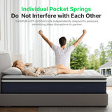 10" Twin Mattress, Gel Infused Memory Foam and Spring Hybrid Mattress in a Box, Medium Firm