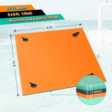 Floating Water Mat for 2 Person, VECUKTY 6 x 6' 3 Layer Lily Pad for Beach,Ocean, Lake,Organ&Green