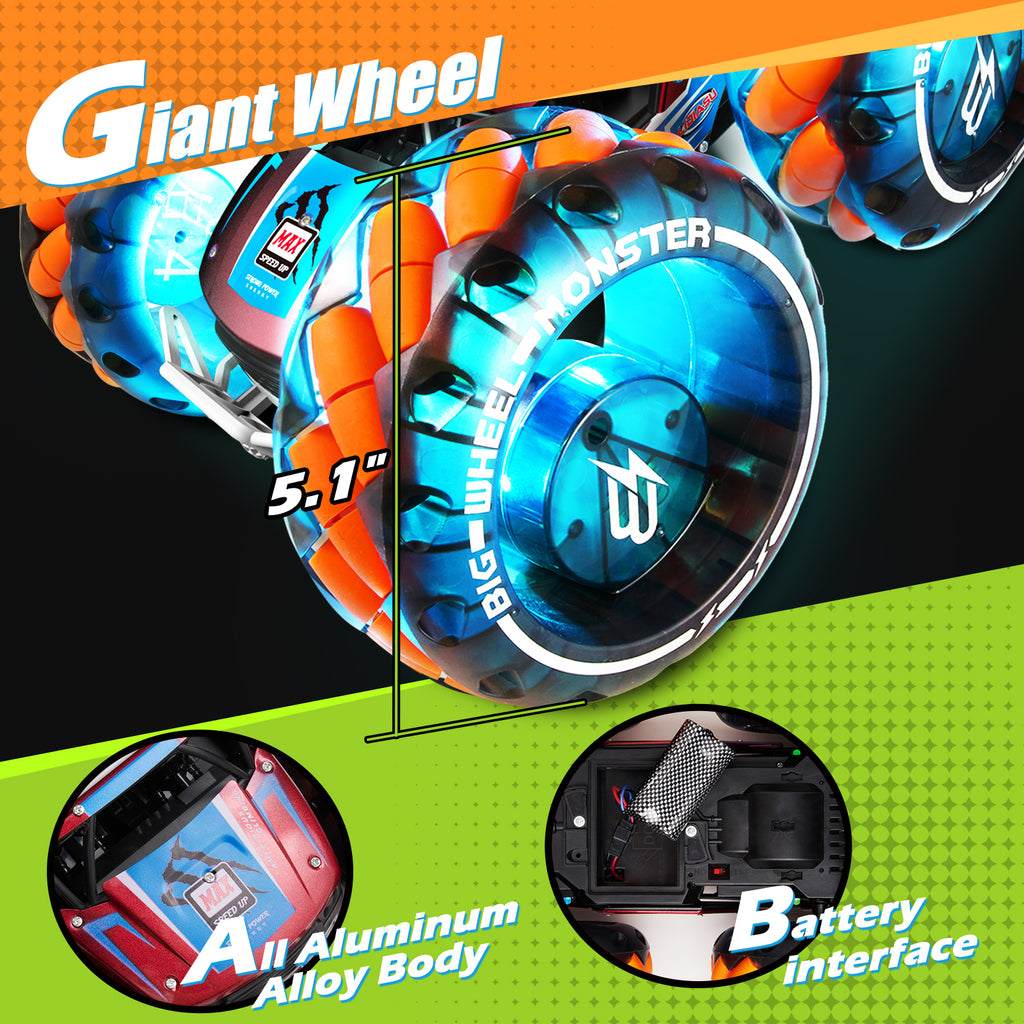 Remote Control Wheel Vehicle Remote Control Truck, Keenstone 1:10 Giant Wheel Remote Control Toy Ca ...