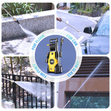 TCISA 4200 PSI Electric Pressure Washer,Max 3GPM Power Washer with 35FT Power Cord 20FT Hose 5 Nozzles and Built-in Soap Cannon for Car Garden Yard Hom