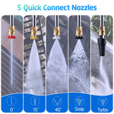 TCISA 4200 PSI Electric Pressure Washer,Max 3GPM Power Washer with 35FT Power Cord 20FT Hose 5 Nozzles and Built-in Soap Cannon for Car Garden Yard Hom