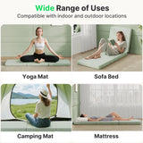 BEHOST 3 inch Tri Folding Memory Foam Mattress, Eco-Friendly Fire-Retardant & Portable Guest Bed, Full Size