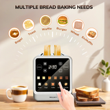 4 Slice Toaster, Bread Toaster for Kitchen Appliances with 6 Presets Memory Function