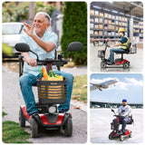 SACVON Upgrade 4 Wheel Mobility Scooter for Seniors, Foldable Powered Mobile Wheelchair for Adult 330lbs