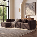 BEHOST 102.5" L Shaped Modular Sectional Sofa with Extra Deep Seats, Cloud Couch for Small Living Room,Teddy Brown