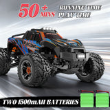 Vecukty 1:16 Scale High Speed Remote Control Car，40 KPH High Speed，All Terrain 4WD Off-Road Truck with 2.4 GHz Remote Control & 2 Batteries ，Gift for Adults Boys，Orange
