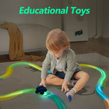 Electric Racing Tracks for Boys and Kids, Luminous Race Car Track Sets Gift Toys for Children Over 5+