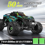 Vecukty 1:16 Scale High Speed Remote Control Car，40 KPH High Speed，All Terrain 4WD Off-Road Truck with 2.4 GHz Remote Control & 2 Batteries ，Gift for Adults Boys，Green