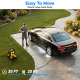 TCISA Electric Pressure Washer,4000 PSI Max 2.8 GPM Power Washer with 35FT Cord,20FT Hose,Adjustable Nozzle 0-120°,Foam Cannon for Car Garden Patio