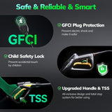 VECUKTY Electric Pressure Washer,3700 PSI Max 2.5 GPM Power Washer with 35FT Cord,20FT Hose,4 Quick Nozzles,Foam Cannon for Car Garden Patio