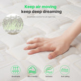 12" King Mattress, Gel Infused Memory Foam and Pocket Spring Hybrid Mattress in a Box, Medium Firm