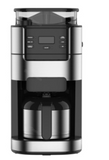 Espresso Machine with Grinder, NTC Temperature Control, 220g Bean Hopper, 1.5L Water Tank, Touchscreen & Timer