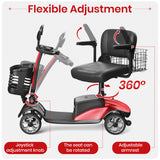 SACVON Upgrade 4 Wheel Mobility Scooter for Seniors, Foldable Powered Mobile Wheelchair for Adult 330lbs
