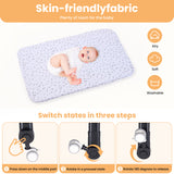 SACVON Baby Bassinet Bedside Sleeper - 6-Height Adjustable Crib to Match Adult Bed, Breathable Mesh Walls, Includes Mattress & Storage Basket, Black