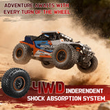 Vecukty 1:20 Scale High Speed Remote Control Car，32 KPH High Speed，All Terrain 4WD Off-Road Truck with 2.4 GHz Precise Remote Control & 2 Batteries ，Gift for Adults Boys，Orange