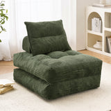 BEHOST 75" 3‑in‑1 Convertible Sofa Bed，Boneless Compressed Sofa Bed Couch for Small Apartment Dorm，Folding Couch Bed Sleeper Chair for Guest Overnight，Green