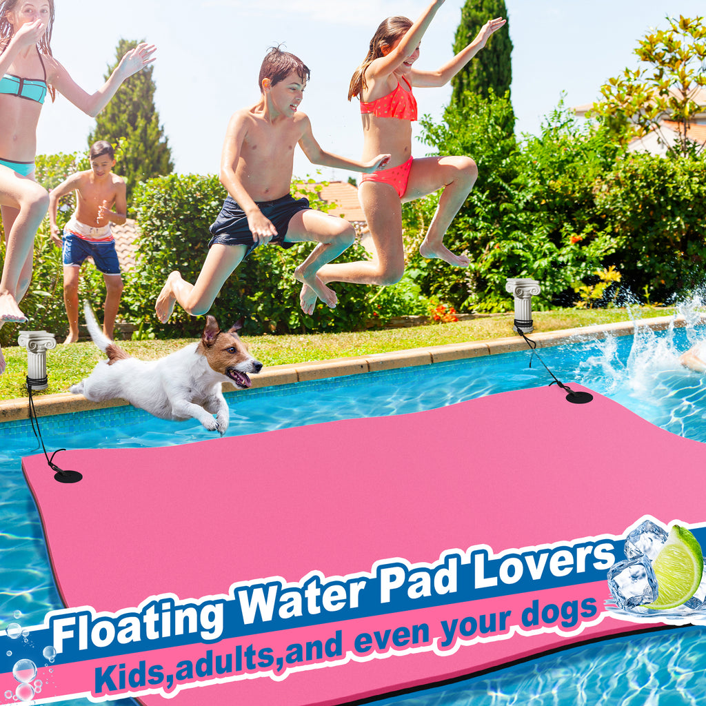 Splicable Multi Person Floating Water Mat Vecukty ft Lily