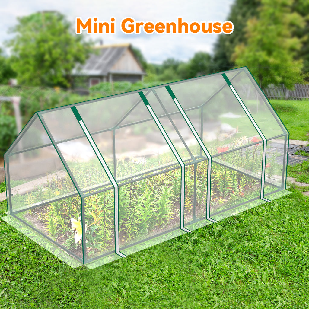 outdoor greenhouse tent Mini Greenhouse Outdoor, VECUKTY Waterproof Garden Green House with Du – Keenstone.com