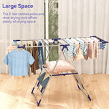 Behost Clothes Drying Rack Stainless Steel Gullwing Space-Saving Foldable