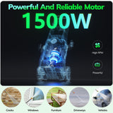 TCISA 3500 PSI Electric Pressure Washer,Max 2 GPM Power Washer with 35FT Power Cord 20FT Hose 4 Nozzles Soap Cannon for Car Garden Yard Hom