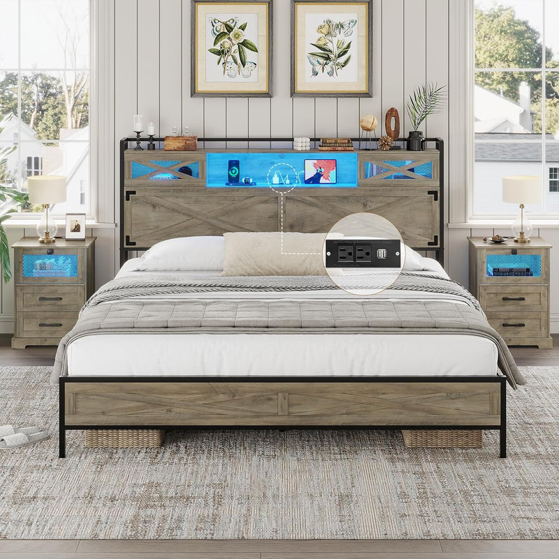 farmhouse bed frame