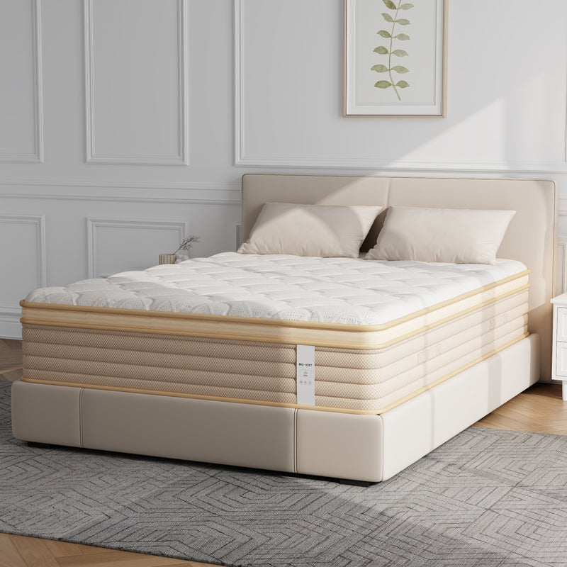 12" King Mattress, Gel Infused Memory Foam and Pocket Spring Hybrid Mattress in a Box, Medium Firm