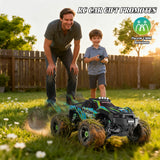 Vecukty 1:16 Scale High Speed Remote Control Car，40 KPH High Speed，All Terrain 4WD Off-Road Truck with 2.4 GHz Remote Control & 2 Batteries ，Gift for Adults Boys，Green