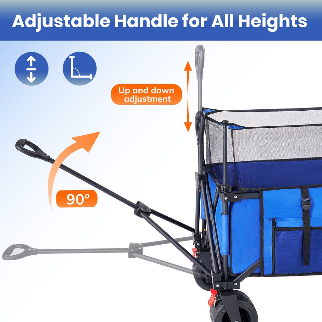 Ozark Trail Beach Cart Collapsible Camping Beach Wagon, VECUKTY