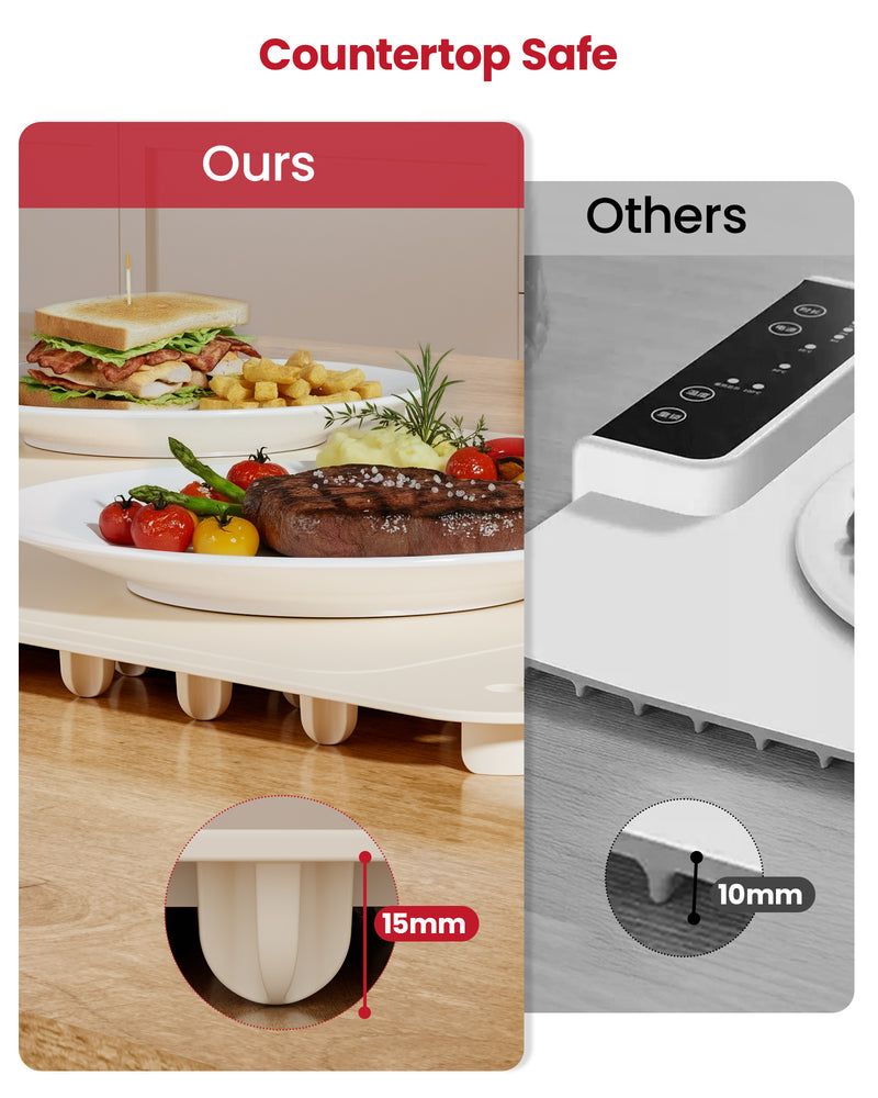 Warming Trays for Buffets Party, 40x16inch Food Warming Mat with 4-Temp Control